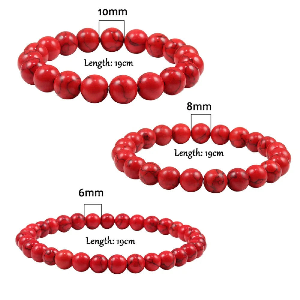 6MM 8MM 10MM Natural Stone Red Stone Prayer Beaded Bracelet Rosary Meditation Bracelets Men Women Yoga Jewelry Gift Pulsera