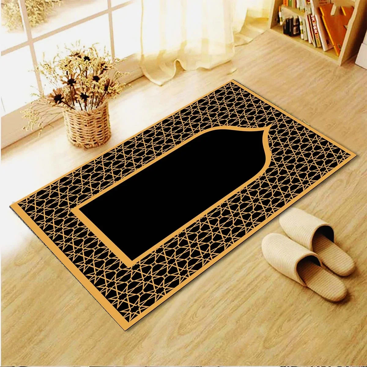 Muslim Prayer Rugs Floor Mats Carpet for Living Room Doormat Plush Non-slip Chair Mat Bathroom Carpet