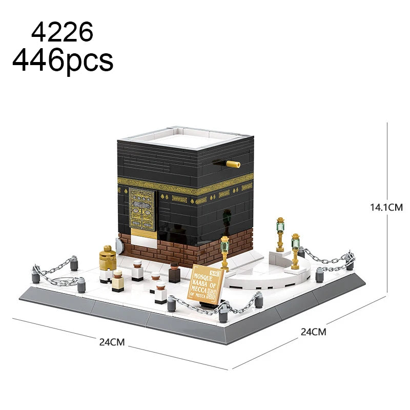 4226 Popular Architecture Cathedrale Mosque Kaaba Saudi 446PCS MOC Puzzle Bricks Building Block Set Kid's Educational Toys