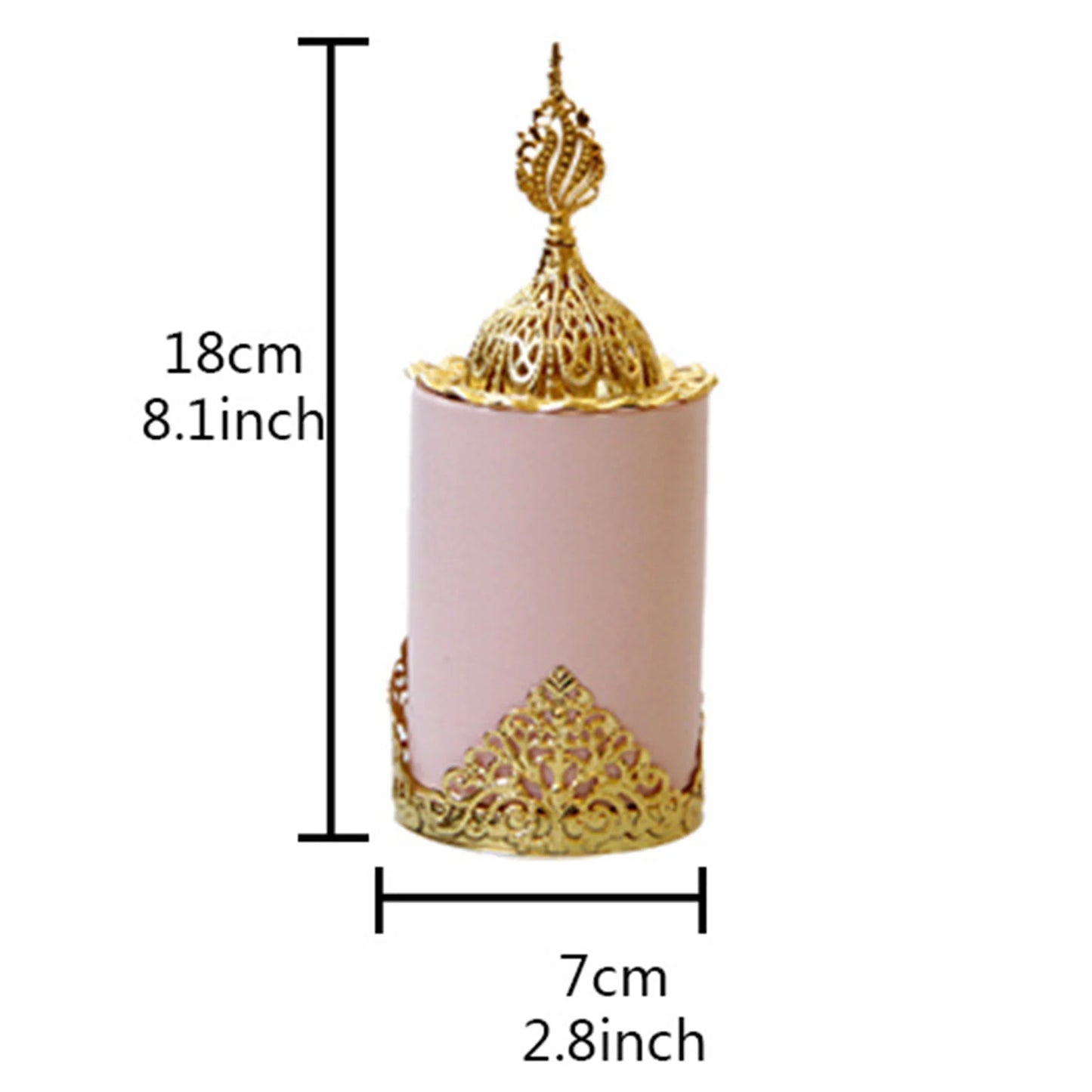 Incense Burner For Ramadan Cylinder Metal Arabic Incense Burner Pot For Eid Aromatherapy Ornament Home Aromatherapy Decorations