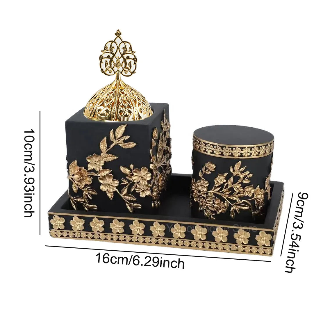 Arab Censers Muslim Middle East Incense Burner Metal Burners for Home Ramadan Dubai Arabic Decoration 2022 Dropshipping