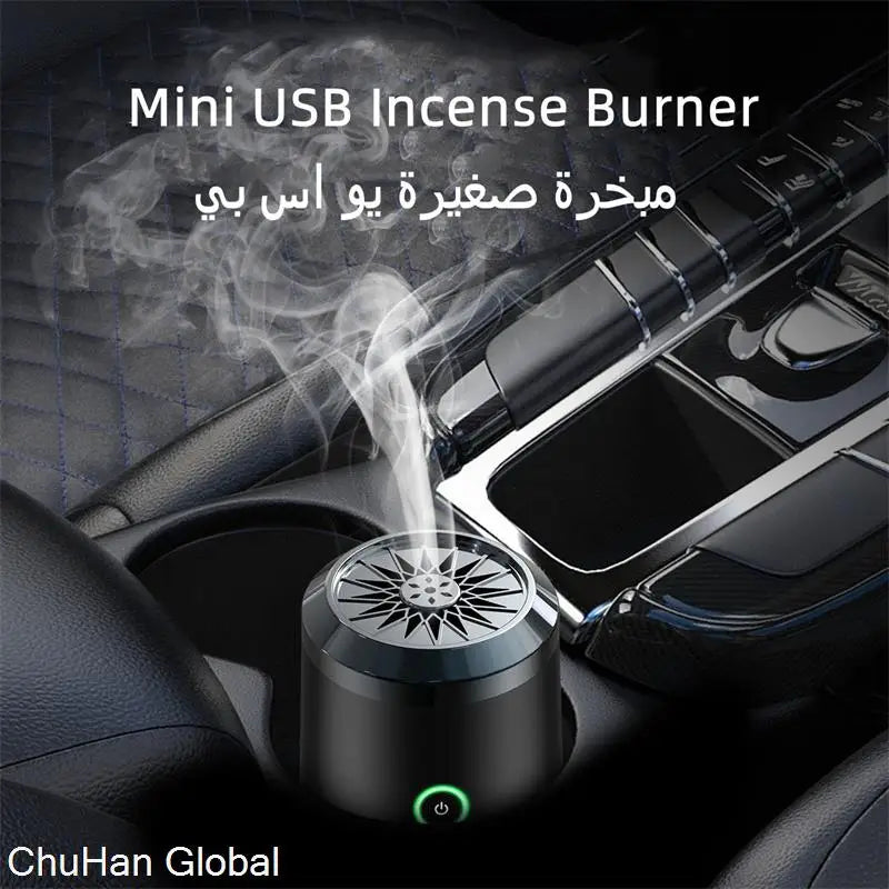 New USB Incense Burner Electric Bakhoor Ramadan Dukhoon Arabic Aroma Diffuser For Home Office Car Rechargeable Portable