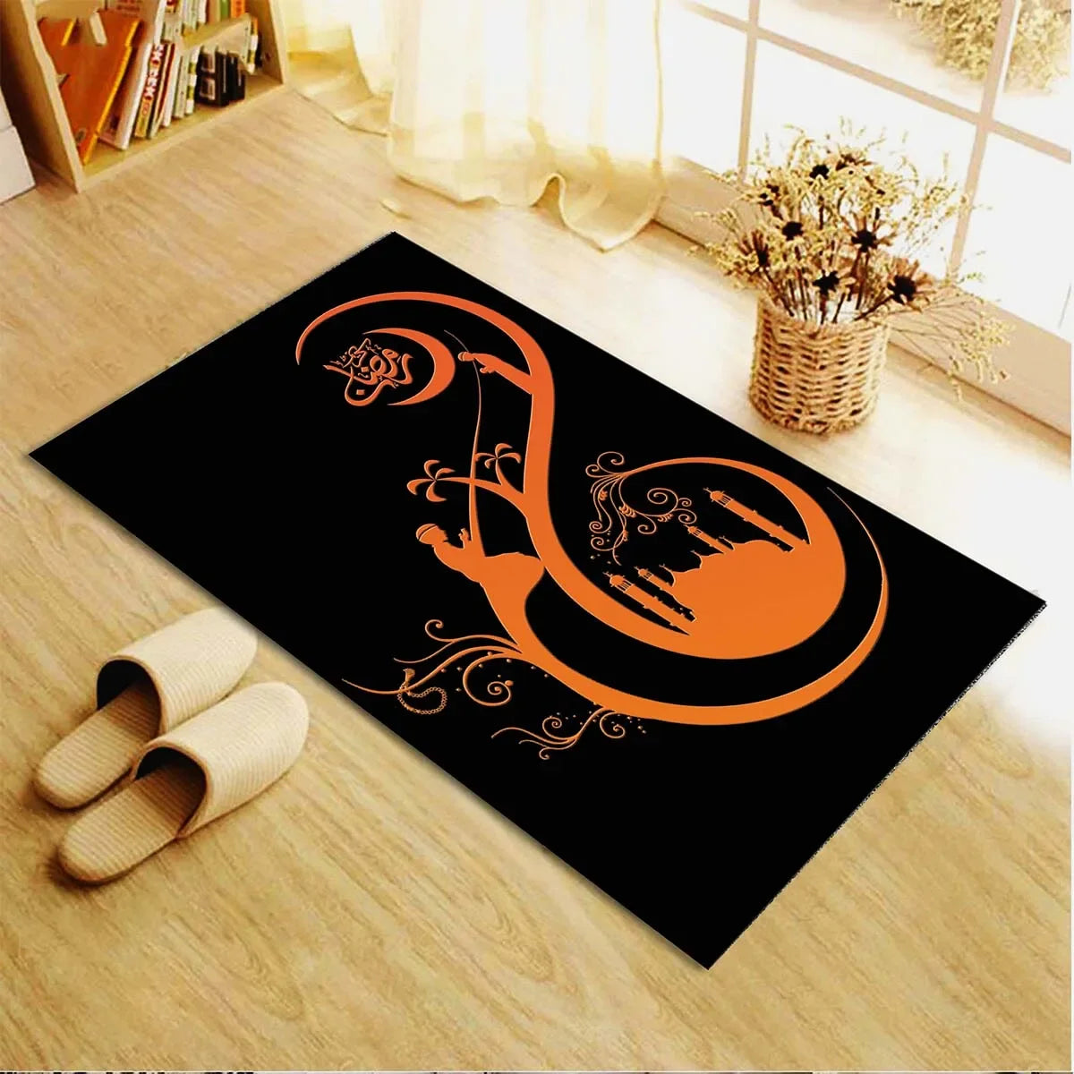 Muslim Prayer Rugs Floor Mats Carpet for Living Room Doormat Plush Non-slip Chair Mat Bathroom Carpet