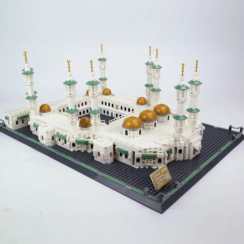 Street View Series The Great Mosque of Mecca Building Blocks Creative Expert Classic MOC Architecture Model Bricks Toys For Boy