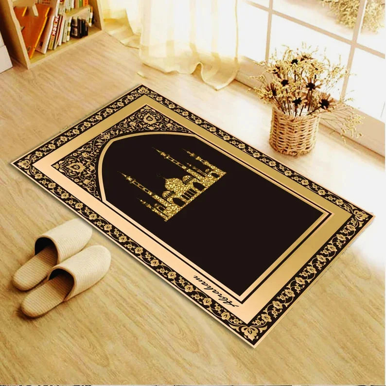 Personalized Prayer Rug for Muslim Modern Home Living Room Decor Rug Women Gift for Muslim Janamaz Islamic Carpet Popular Rug