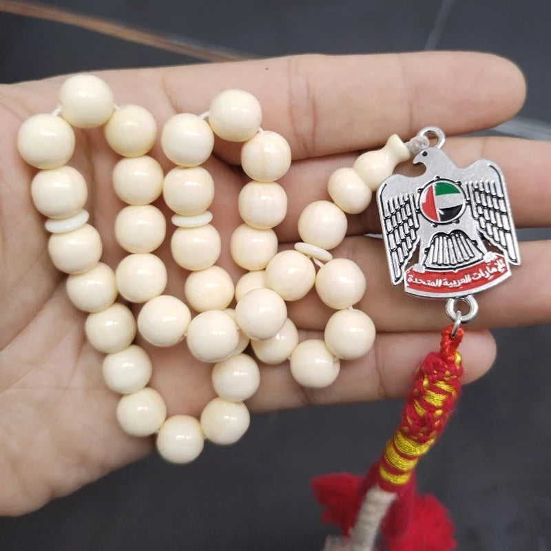 United Arab Emirates Imitation ivory Resin Tasbih Misbaha Muslim Rosary