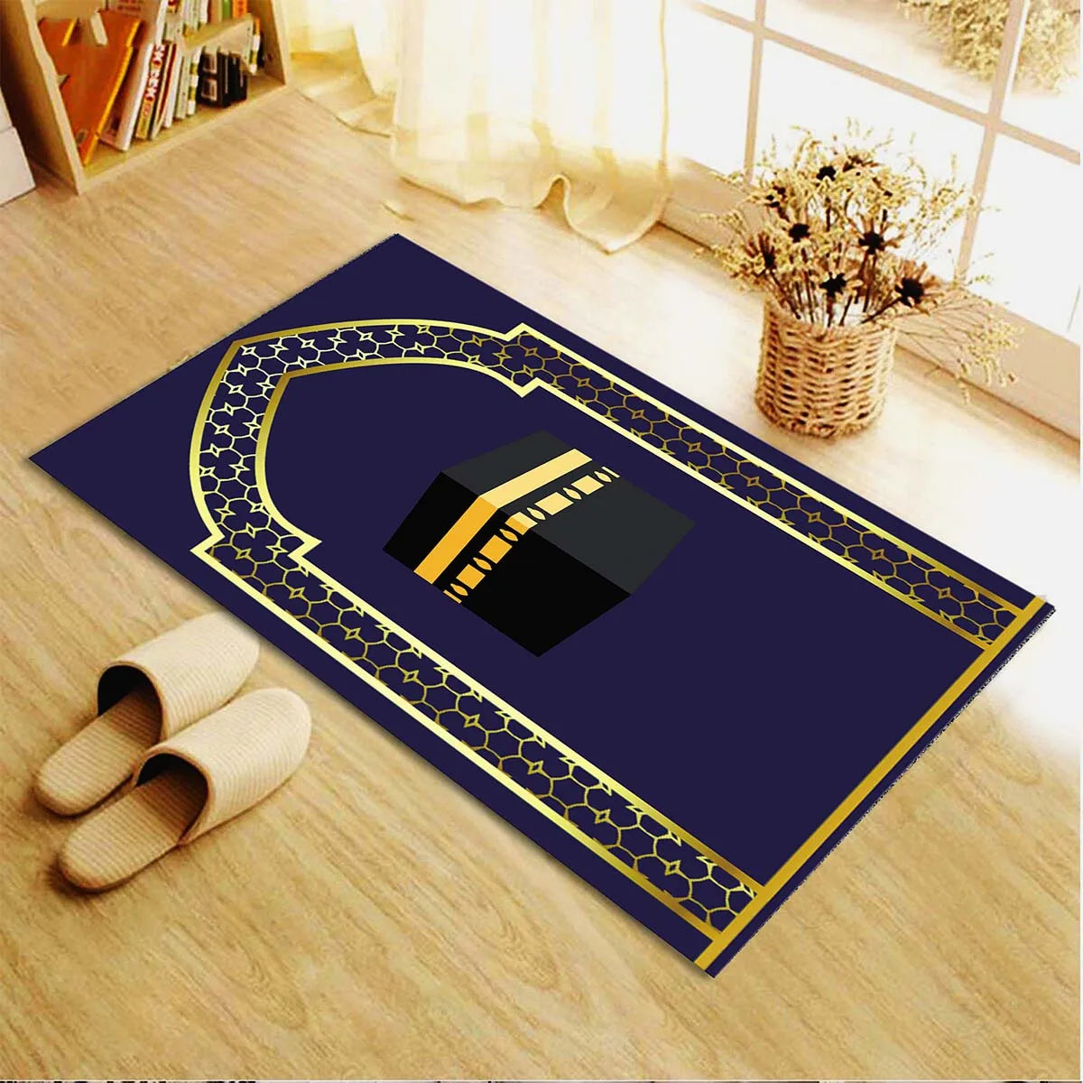 Muslim Prayer Rugs Floor Mats Carpet for Living Room Doormat Plush Non-slip Chair Mat Bathroom Carpet