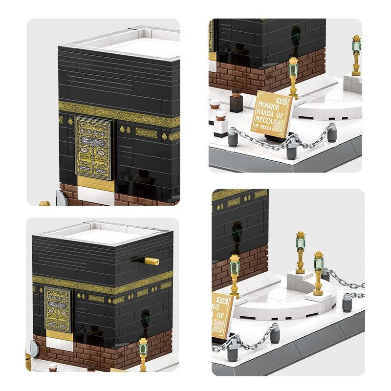 4226 Popular Architecture Cathedrale Mosque Kaaba Saudi 446PCS MOC Puzzle Bricks Building Block Set Kid's Educational Toys