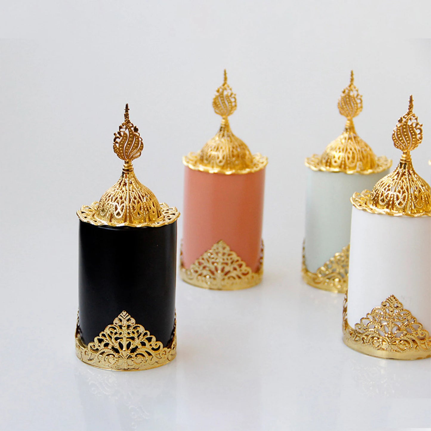 Incense Burner For Ramadan Cylinder Metal Arabic Incense Burner Pot For Eid Aromatherapy Ornament Home Aromatherapy Decorations