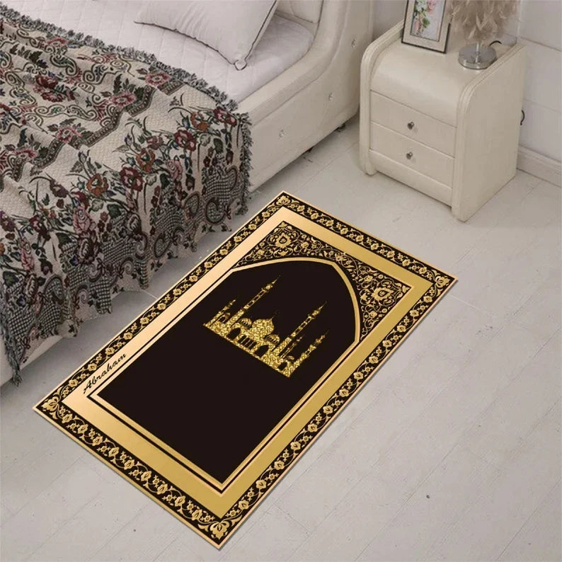 Personalized Prayer Rug for Muslim Modern Home Living Room Decor Rug Women Gift for Muslim Janamaz Islamic Carpet Popular Rug